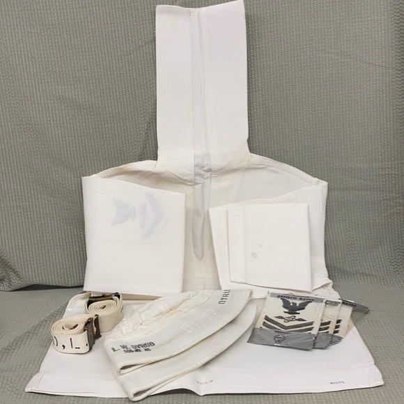 Vintage Naval Uniform Whites. K 104 - Picture 1 of 7